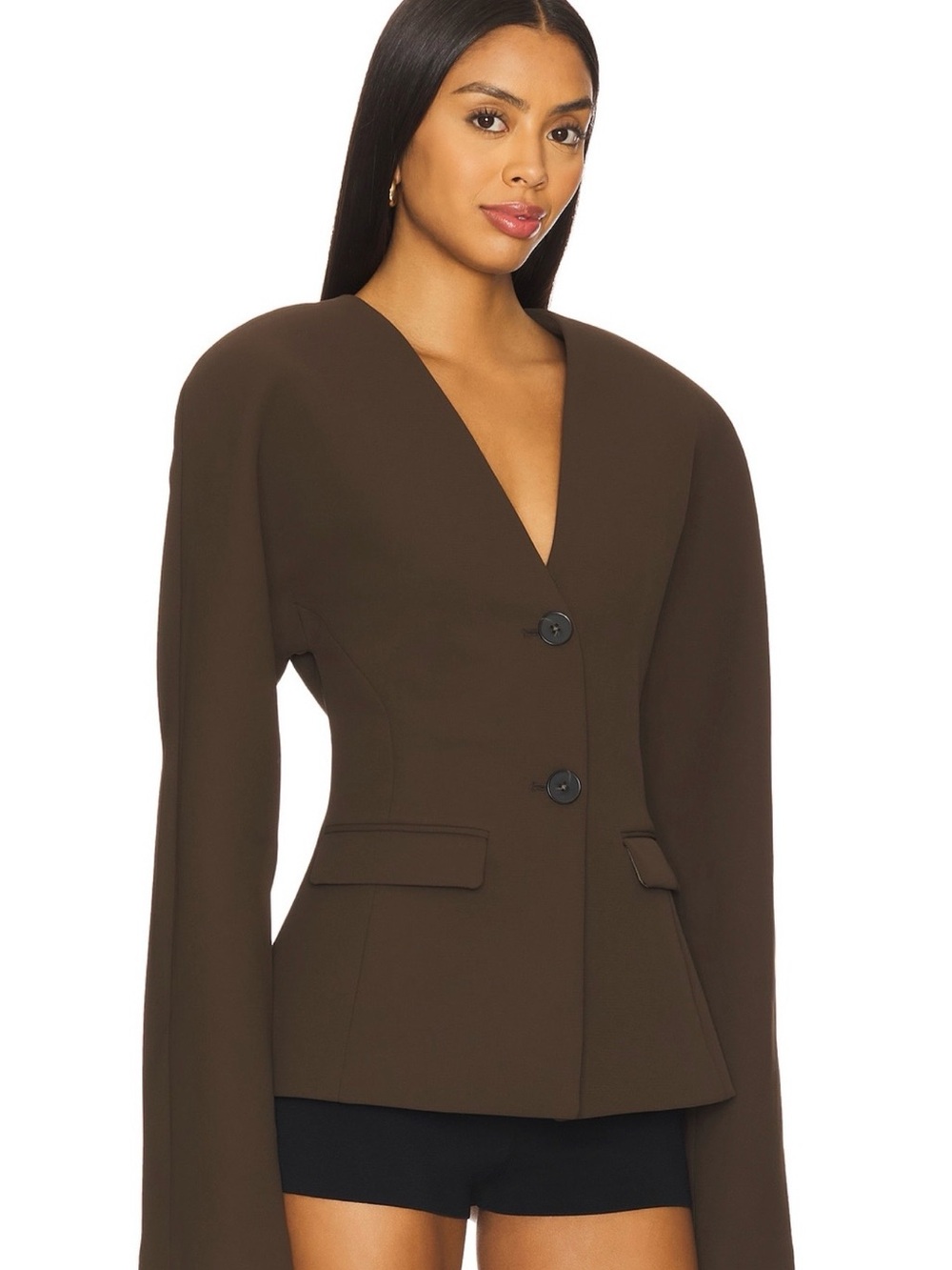 EAVES - Gal Polished Crepe Blazer